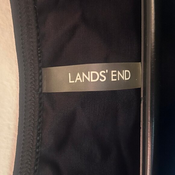 Lands' End Cascading Deco Floral High Neck Tankini Top sz 10 - Picture 3 of 11